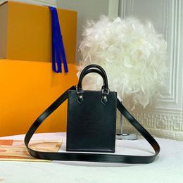 Mini Tote Tasarımcı Kadın Petit Sac Plat Torba Luxurys Marka Cross Vücut Çanta Cüzdan Noir Deri Omuz Çantaları M69441 M69575 M69442255W