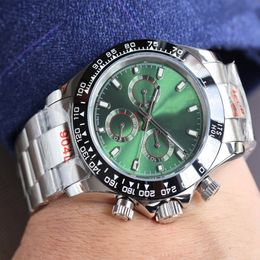 Top Mens Watch Automatic Mechanical Watch 40mm Steel Folding Clasp Business Watches Green Dial Life Waterproof Adjustable Design Wristwatch Montres de luxe