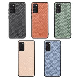 Carbon Fiber Leather Soft TPU Cases For Samsung S23 Ultra S22 Plus A33 5G A04E A34 A54 A14 A04 Note 20 Business Luxury Fashion Shockproof Cover Hybrid Mobile Phone Case