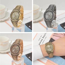 carved steel band quartz Men women watch Fashion large plate simple scale calendar watch