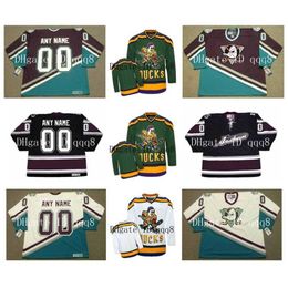 q888 Custom VINTAGE MIGHTY Jerseys Personalization Ice Hockey Jersey Stitched Any Name Number Size S-XXXXL