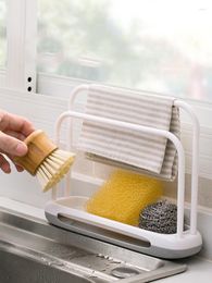 Kitchen Storage Home Rag Rack ABS PP Material Removable Countertop Towel Shelf Cleaning Supplies Organisation Bo
