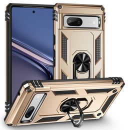 Armour Phone Cases For Google Pixel 8 8A 7A 7 6 6A 5A 4A 5 4 XL Rotating Kickstand Shockproof Back Case Cover