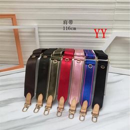 3 Piece Set Bags 7 Colours Pink Black Green Blue Coffee Red Shoulder Straps for Women Crossbody Bag Fabric Bag Parts Strap252f