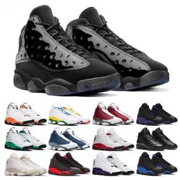 Black cat 13s men basketball shoes Obsidian Red Flint Court Purple Hyper Royal Gold Glitter mens trainers sports sneakers