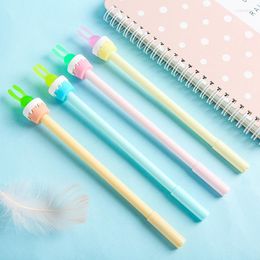 144pcs/Lot Plant Series Gel Pen Fleshy Creative Modelling Flexible Candidum Potted Cute Stationery Kawaii School Supplies