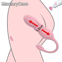 Beauty Items Remote Telescopic Vibrating Egg Female Masturbation Tool G-spot Vaginal Stimulator Clitoral Massager Pussy sexy Toys for Woman