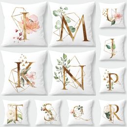 Flannelette Letters Empty Pillow Case PillowCase Pillowcover Home Sofa Car Decor Cushion Without insert RRD159