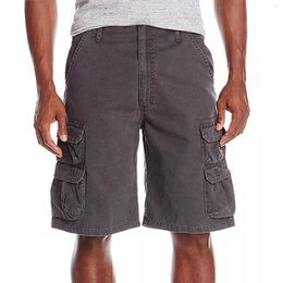 Men's Shorts IN Men's Premium Outdoor Solid Colour Loose Breathable Multi Pocket Overalls High Quality Short Pants Summ