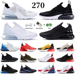 270 270s Mens Womens Running shoes sneakers Anthracite Core Triple Black White tiger USA University Red UNC White Mesh 27 outdoor trainers sports 36-45