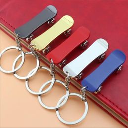 Party Favour Mini Skateboard Toy Removable Metal Keychain Scooter Gifts Keychains Chain Christmas Pendant RRA915