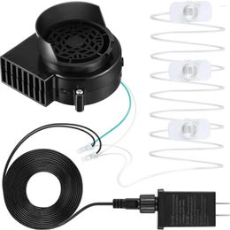 Garden Decorations Inflatable Air Blower Reusable Replacement Fan With 3 LED Light String Portable CE Certification 12V 1.0A