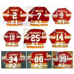 qqq8 Vintage CCM Hockey Jersey AL MacINNIS MIIKKA KIPRUSOFF JOE MULLEN LANNY HAKAN LOOB JAROME IGINLA THEOREN FLEURY THEOREN FLEURY JOEL