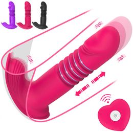 Beauty Items Thrusting Dildo Vibrators Anal Plug For Men Prostate Massager Masturbators Remote Butt Telescopic sexyToys