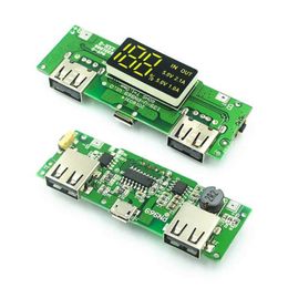 LED Dual USB 5V 2.4A Micro/Type-C Mobile Power Bank 18650 Charging Module Lithium Battery Charger Board Circuit Protection