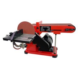 220V Spta Cordless Polisher Electric Desktop Sand Belt Tray Machine Woodworking Grinding Table Belt Sander Equipment 350W 915x100MM