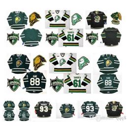 qqq8 OHL London Jersey 93 Mitch Marner 16 Brad Smyth 91 Nazem Kadri 94 Corey Perry 88 Patrick Kane 11 John Carlson Tavares Hockey Jersey