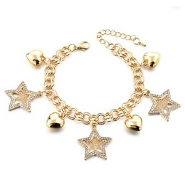 Charm Bracelets Szelam 2023 Vintage Tree Of Lifet Charming Heart & Bangles For Women Rhinestone Star Charms SBR180094