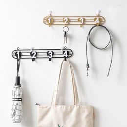 Hooks Nordic Decorative Hook Room Organiser Clothing Rack Key Hanger Home Decor Shelves Metal Coat Holders Wall