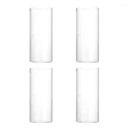 Wine Glasses 4Pcs Tall Water Drinking 250ml Highball Tumbler Rocks Glass Juice Cup Sparkling For Home Restaurants Parties