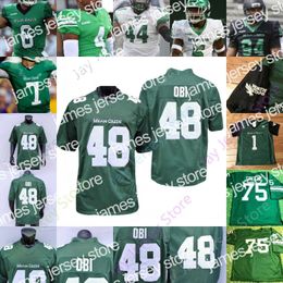 Football Jerseys North Texas UNT Mean Green Football Jersey NCAA College Joe Greene Austin Aune Ayo Adeyi KD Davis Jake Roberts Adaway III Johnson Burns Whit