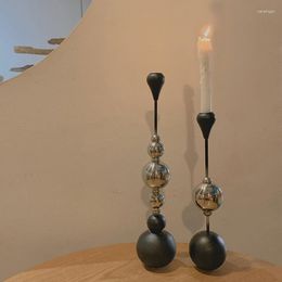 Candle Holders Metal Luxury Holder Wood Modern Aesthetic Table Candlestick Wedding Decoration Nordic Design Bougeoir Home Accessories
