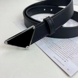 designer luxury Mens belt womens belt triangle ceinture black smooth buckle valentine christmas day gift fashion leather waistband woman belts very good