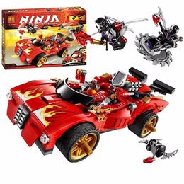 Blocks 9796 lepining Ninjagoed Duel Ninjutsu Racing Truck Toy Ninja Kids Educational Toys For Children Building Bricks 1008244j