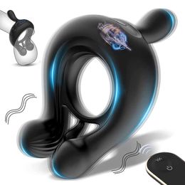 Beauty Items Wireless Remote Control Cock Ring Vibrator 9 Speeds Penis Rings for Men Massager Adult sexy Toys Male Masturbator