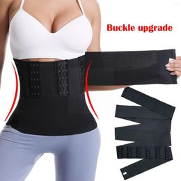 Women's Shapers Buckle Upgrade Waist Bandage Wrap Trimmer Belt Tummy Shapewear Flat Gain Sheath Slim Trainer Postpartum Bel O4T1
