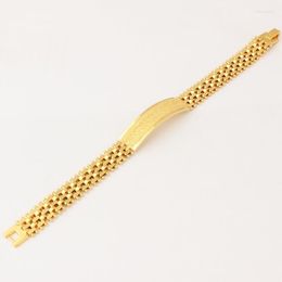 Link Bracelets FS Watch Chain Gold Colour Figaro Fashion Simple Trend Bracelet For Gentle Men