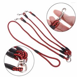 Dog Collars Heavy Duty Triple Pet Dogs Leash Coupler Lead With Nylon Soft Handle For Walking 3 Outside Traction Rope Supplies C42