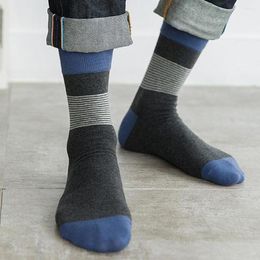 Men's Socks And Women's Super Fashion Classic Striped Cotton Breathable Spring Autumn Winter Drop
