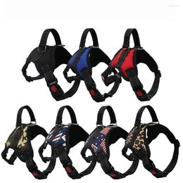 Dog Collars Nylon Pet Vest Harness Breathable Reflective Small Dog-Large Outdoor Walking Supplies