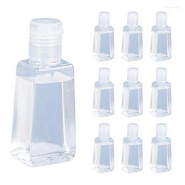 Storage Bottles 120pcs 30ml Hand Sanitizer Bottle Trapezoidal Empty Travel Sample Refillable Transparent Plastic Gel Container