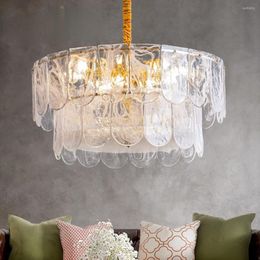 Pendant Lamps Light Luxury Copper Chandelier French Lamp In The Living Room Simple Restaurant Nordic Bedroom Ceiling