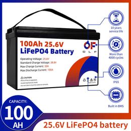 Grade A 100AH 200AH Lifepo4 Battery Pack With BMS 12V 24V rechargeable Lithium Iron Phosphate Cell For RV Campers Golf Cart