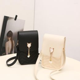 Evening Bags 2023 Spring Summer Mini Cross-body Mobile Phone Shoulder Bag Pearl Tassel Cover-style Female Diagonal