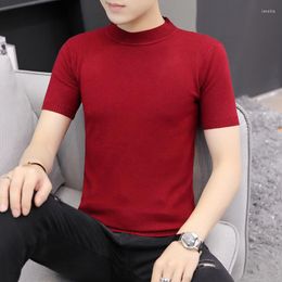 Men's T Shirts Running 2023 Pure Black Mens T-Shirt Short Sleeved O-Neck Men Shirt Solid Colour Fitness Tee Tshirts For Male