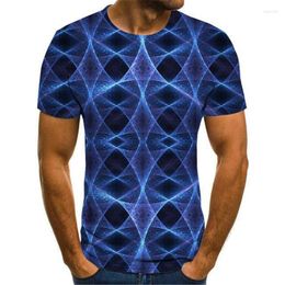 Men's T Shirts Three-Dimensional Graphic T-Shirt For Men Clothes Casual Oversized Shirt Vintage Chemise Fun 3D Print Summer Teeshirt 2023