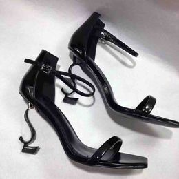 Elegante Brauthochzeitskleid-Schuhe der Marke Opyum Sandalen Schuhe Damen Stiletto Heels Cassandra Square Toe Luxus Designer Lady Pumps EU35-43