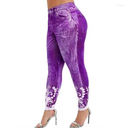 Women's Leggings Women Casual High Waist Slim Elastic Classic Denim Pants 2023 Oversized Lace Fashion Imitation Distressed Jeans Jegging