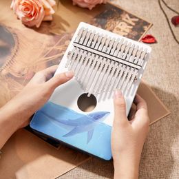 Decorative Figurines 17 Keys Kalimba Thumb Piano Spruce Wood Mbira Body Musical Instruments With Learning Book For Kids Adults Gifts