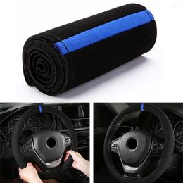 Steering Wheel Covers Sport Cover Accessory Parts 15" Black Blue Car Anti-Slip