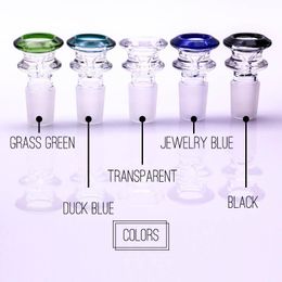 14mm 18mm Glass Bowl Accessories Colour Mix Bong Male Piece For Water Pipe Dab Rig Glass Smoking Bowls