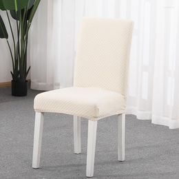 Chair Covers Household Simple Cover Elastic Universal Table Stool Knitted Fabric For Living Room