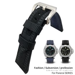 26mm Hight Quality Nylon Fabric New Style Watch Band For Pam985 Stainless Steel Pin Clasp Needle Buckle Waterproof Strap For Men F181Z