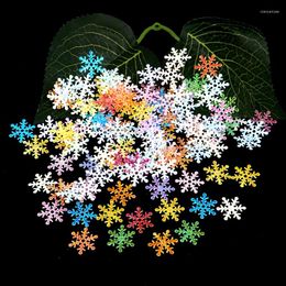 Party Decoration Mixed Color Snowflake Throwing Confetti DIY Christmas Ornaments Xmas Decorative Supplies Wedding Birthday Table