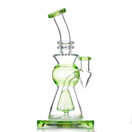 8.5 inch Glass Oil Burner Water Bongs for Hookahs 14mm Female Joint Slitted Showerhead Dab Rig