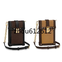 High-end customized Gift box ladies Vertical section cellphone crossbody bag detachable metal chain mobile phone single shoulder b240n